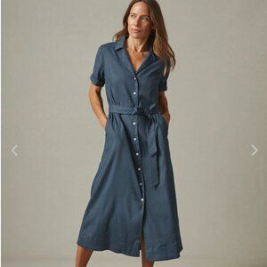 American Giant Utility Dress shirtdress linen